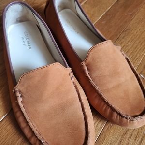 Cole Haan Tan Nubuck Driving Shoes Sz 7.5